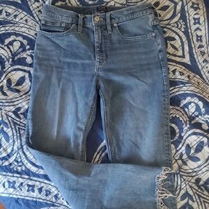 J. Crew High Rise Crop Flare Jeans